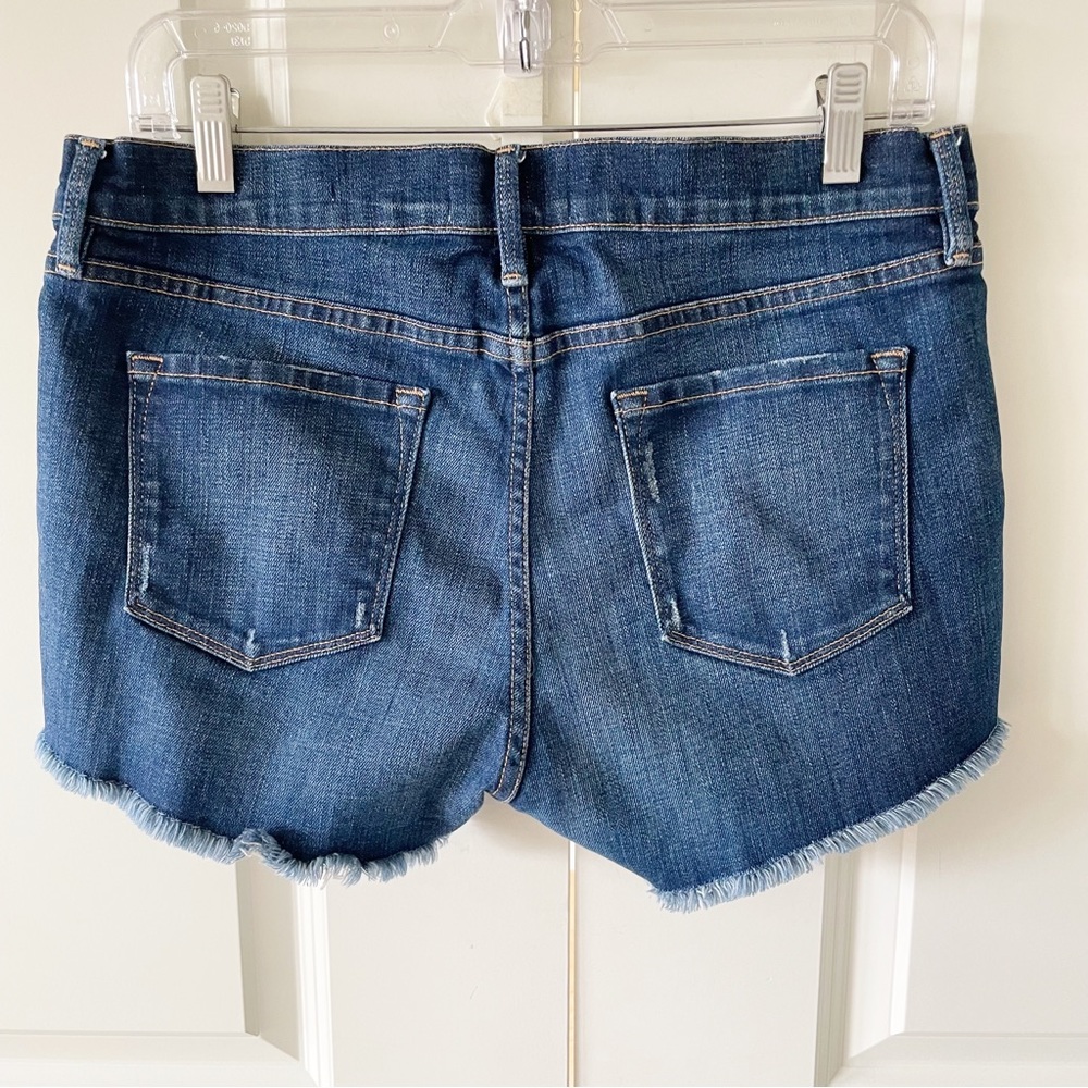 Frame Denim Le Cutoff Raw Hem Fulham Wash Low Rise Shorts Size 29 - Picture 11 of 12
